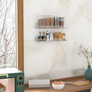 Acrylic Spice Rack Wall Mount, Hanging Spice Shelf Racks for Seasonings, Kitchen Spice Jars Wall Organizer Storage Holder, 2 Pack by CozyNest Decor