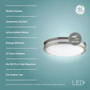 GE LED+ Motion Sensor Fixture, 20W, Flush Mount Ceiling Light with Motion Sensor, Security Light, Soft White by GreenHaven Gardens