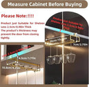 LINFIDITE Gold Under Cabinet Wine Glass Holder, 2 Pack, Space Saving, Easy Installation, Anti-Skid, Compact Design, Sturdy Materials, Affordable Gift by CozyNest Decor