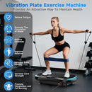 Vibration Plate Exercise Machine for Lymphatic Drainage, Vibration Machine for Full-Body Weight Loss Shaping, Vibrate Fitness Platform 400 Lbs & 200 Adjustable Speeds for Women Men Home Gym by CozyNest Decor