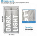 Hanging Laundry Hamper Bag XL 40x22", Space Saving over the Door Storage Bags, Behind the Door Hampers for Dirty Clothes & Wall Mounted Basket for Bathroom, Organizer for Small Room Spaces RV by CozyNest Decor