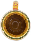 Encantada Handmade Hand-Painted Authentic Mexican Pottery Mugs (2-pack, Gold)