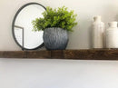 joelsantiques 42 Inch Floating Shelves for Wall - 42x9x2 in - Made of Natural Wood and Easy Install - Heavy Duty Rustic Book Shelves - Perfect for Bathroom, Kitchen, Living Room - Medium Brown by CozyNest Decor