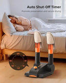 Xasla Shoe Dryer, Boot Dryer for Work Boots, Forced-air Heating Gloves & Sneakers Warmer, Folding Design with Adjustable Rack, Timer, Heat Blower Quick Drying by CozyNest Decor