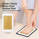 4-Pack Inkless Baby Hand and Footprint Kit - Mess Free Ink Pad for Newborn Keepsake, Dog Nose & Paw Print Kit, Clean Touch Ink Pad for Baby Hand & Footprints, Ideal New Mom Gifts (Gold/Silver) by TinyTreasures Baby Boutique