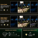 XMCOSY+ Smart Solar Lights Outdoor with Motion Sensor, 150LM APP Control RGBCW Color Changing Garden Lights Solar Powered for Yard Pathway Landscape, Waterproof, 4 Pack by CozyNest Decor