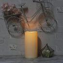 CANDLE CHOICE Extra Large Waterproof Outdoor Flameless Candle 6”(D) x12”(H) Big Tall Battery Operated Pillar with 6-Hour Auto Timer Ivory Plastic Realistic Flickering LED Light for Garden Decorations by GreenHaven Gardens