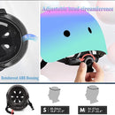 Kids Bike Helmet Set Adjustable for Children, Boys, Girls and Teenagers Aged 3-8 Years Includes Elbow, Knee, Wrist Guards Children's Helmet Protection Set for Bikes SkateboardsRollerskates by TinyTreasures Baby Boutique