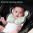 KAKIBLIN Baby Travel Pillow,Neck Pillows for Car Seat,Upgraded Baby Head Pillow,Toddler Head and Neck Support Pillow for Car Seat, Pushchair,Travel (Circle) by TinyTreasures Baby Boutique