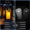 salipt Solar Powered Candles - 3.25" x 6" Waterproof LED Flameless Pillar Candle Set,Dusk to Dawn, Rechargeable Solar Battery Included,Waterproof for Patio Decor,Set of 4 by GreenHaven Gardens