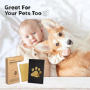 2-Pack Inkless Baby Hand and Footprint Kit - Mess Free Ink Pad for Newborn Keepsake, Dog Nose & Paw Print Kit, Clean Touch Ink Pad for Baby Hand & Footprints, Ideal New Mom Gifts (Gold) by TinyTreasures Baby Boutique