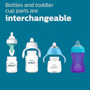 Philips Avent Anti-Colic Baby Bottles, 11oz, with Flow 3 Nipples, 3m+, 4pk, Clear, SCY106/04 by TinyTreasures Baby Boutique