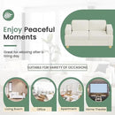 Sofa, 3 Piece Set Comfy Sofa, Loveseat & 2 3-Seater Couch with Deep Seats for Living Room, Modern Sleeper Couch, Beige Chenille by CozyNest Decor