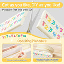Edge Protector for Baby 6.5ft Soft Protective Foam Cushion Furniture Edge and Corner Guards Baby Child Proofing Cartoon Digital Pattern Odorless Safe for Table,Fireplace,Countertop by TinyTreasures Baby Boutique