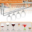 5 Pack Wine Glass Rack Stainless Steel Wine Glass Holder, 14inch Hanging Stemware Rack for Bar Kitchen Cabinet by CozyNest Decor