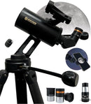 SpectrumOI TourStar Pro 70 AZ Maksutov Telescope for Adults High Powered, Premium Maksutov AZ 70mm Aperture 750mm Focal Length with Aspherical Eyepiece by TinyTreasures Baby Boutique
