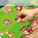 12 Set Reusable Sticker Books for Toddlers 2-4 1-3, Kids 3D Puffy Sticker Activity Books, Birthday Party Favors Goodie Bags Stuffer by TinyTreasures Baby Boutique
