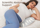Pregnancy Pillow for Sleeping Memory Foam Pillow for Side Sleeper, Maternity Pillow Support for Back, Belly, HIPS for Pregnant Women, Portable and Adjustable Travel Wedge Pillow (CoolingSilk Grey) by TinyTreasures Baby Boutique