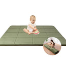 MAXYOYO 1.2" Thick Baby Play Mat for Floor, 59"x 78" Foldable Playpen Mat, Tummy Time Foam Mats Ultra Soft Support, Padded Carpet with Non-Slip Backing for Infant,Kids and Toddler Crawling, Green by TinyTreasures Baby Boutique