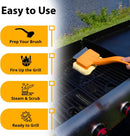 Grill Rescue BBQ Replaceable Scraper Cleaning Head - Bristle Free, Safe for Stainless Steel & Cast Iron Grates - Premium Aramid Fiber, Dishwasher Safe, Built-in Bottle Opener (Better Brush) by GreenHaven Gardens