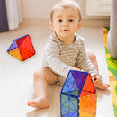 Gemmicc 6 PCS Large Magnetic Tiles,Jumbo Magnet Base Plates,STEM Magnetic Building Blocks for Kids Boys Girls by TinyTreasures Baby Boutique