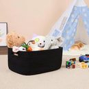 Large Storage Baskets for Shelves, Closet Organizers Bins for Clothes Blanket Towels, Baby Nursery, Toy Baskets Box, Woven Rope Baskets, 17 x 13 x 7.5”, 3 Packs Black by CozyNest Decor