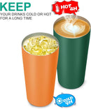 VEGOND 20oz Tumbler Stainless Steel Tumbler with Lid And Straw Vacuum Insulated Double Wall Travel Coffee Mug(dark green package 1) by TinyTreasures Baby Boutique