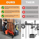 Garden Tool Storage Rack with Wheels Heavy-Duty Organizer for Garage, Yard, and Garden Tools by GreenHaven Gardens