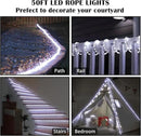 50Ft 600 LED Rope Lights Outdoor, White Flexible Tube Light Waterproof Plug in 8 Modes Timer Memory, Permanent String Lights for Tree,Pool, Bedroom, Fence, Garden, Indoor, Outside Decorations by GreenHaven Gardens
