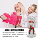 Angel Garden Statue Figurines Light Decoration Outdoor Solar Angels with 8 Led Lights Outside Resin Sculpture Art Decor Patio Lawn Yard Housewarming Gifts for Women Grandma Mom by GreenHaven Gardens