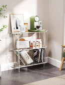 Clear Bookshelf, Acrylic Bookcase with Open Book Shelf Console Table for Entryway Office Living Room Bedroom (3 Tier Clear) by CozyNest Decor