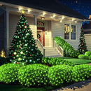 6Ftx4Ft LED Christmas Net Lights Green Wire,Connectable UL Certified Waterptoof Net Lights for Bushes Trees Shurb Garden Outdoor Christmas Decorations by GreenHaven Gardens
