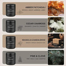 Scented Candles Set | Gifts for Men - 4 Pack Men Candle Set, Masculine Candle, Soy Candles for Home Scented, Gift for Dad Fathers Day -Scent of Cedar Oakmoss/Pine&Clove/Patchouli/Sandalwood by CozyNest Decor