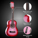 ADM Beginner Acoustic Classical Guitar 30 Inch Nylon Strings Wooden Guitar Bundle Kit for Kid Boy Girl Student Youth Guitarra Online Lessons with Gig Bag, Strap, Tuner, Extra Strings, Picks,Pink 1 by TinyTreasures Baby Boutique