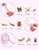 ROBUD Kids Explorer Kit, Bug Catcher Kit with Bag Kit, Pink Outdoor Exploration Set for Camping, Montessroi Toy for Kids Coming Closer to Nature，WRP28 by TinyTreasures Baby Boutique