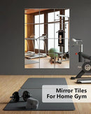 Home Gym Mirrors 12 Inch x 12Pcs Full Length Mirror Tiles Acrylic Unbreakable Wall Mounted Mirror Frameless Full Length for Home Gym, Bedroom, Door by CozyNest Decor