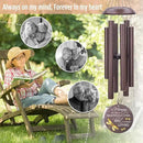 Sympathy Wind Chimes, Personalized Dragonfly Wind Chimes for Loss of Loved One, Commemorative Sympathy Gifts for Funeral, in Memory of Dad/Mom/Husband/Wife (36inch) by CozyNest Decor
