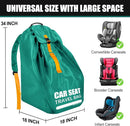 Car Seat Travel Bag for Airplane, Large Car Seat Bags for Air Travel with Comfort Padded Straps, Gate Check Storage Bag/Backpack for Carseat Airport, Carseat Cover Travel - Baby Travel Essential by TinyTreasures Baby Boutique