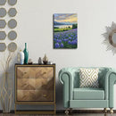 The lavender scenery all over the lake at sunset is suitable for posting in the living room bedroom office landscape poster wall painting by CozyNest Decor