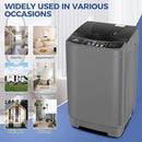 Nictemaw Portable Washing Machine 20Lbs Portable Washer Machine with Drain Pump, 2.8 Cu.ft Compact Washing Machine with 10 Programs 8 Water Levels Laundry Machine for Apartment, Home, Dorms, Rv by CozyNest Decor