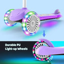 TONBUX Kids Scooter for Ages 3-5, Toddler Scooter with Light-Up Deck and Wheels, Adjustable 4-Level Height 3-Wheel Scooter for Kids, Lean-to-Steer Design by TinyTreasures Baby Boutique