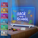 LED Note Board with 7 Colors, Includes Adapter, 13"x10" Led Drawing Board for Kids, Light Up Dry Erase Boards with 7 Markers, Soft Cloth, Hanging Chain, Holiday Trend Gift by TinyTreasures Baby Boutique