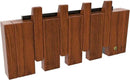 Wall Mounted Piano Key Hanger | Flip Style Hook | Entrance Wall Art Hook, Made of Oak Wood (3 Times Painted, 4 Times Polished) (LED Walnut, 4Hooks) by CozyNest Decor