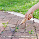 Berry&Bird Crack Weeder, Crevice Weeding Tool, 11.2" Stainless Steel Manual Weeder, L-Shaped Side-Walk Puller Spatula, Grass Cutter Knife, Weeding Sickle for Garden Lawn Yard Patio Terrace Paving Moss by GreenHaven Gardens