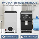 3-in-1 Nugget Ice Maker with Ice & Water Dispenser - 90Lbs/24H Pellet Chewable Ice, Self-Cleaning Countertop Stainless Steel Ice Machine for Commercial, Office, Kitchen, Party (Quiet Operation) by CozyNest Decor