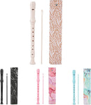 Recorder Instrument for Beginner Kids Adults,8-Hole Soprano Descant Recorder Music Flute with with Cleaning Rod & Leather Case For School Student Home Entertainment(2-Gold Leaf) by TinyTreasures Baby Boutique