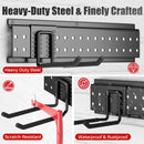 Garage Tool Organizer Wall Mount 48 inches with 10 Adjustable Heavy-Duty Hooks, Garage Organization, Garden Tool Storage Rack for Garage, Yard, and Shed, Holds Up to 400 lbs by GreenHaven Gardens