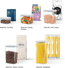 Airtight Pop Food Containers 10-Piece Set BPA-Free Stackable Air Tight Pantry Storage Containers Ideal for Storage Cereal Snack Flour Sugar Spaghetti by CozyNest Decor