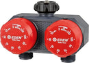 Eden 25124 2-Zone Mechanical Watering Timer, Red, Grey by GreenHaven Gardens