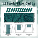 12 Pack Teal 10FT Cheesecloth Table Runner Rustic Gauze Cheese Cloth Table Runner for Wedding Bridal Baby Shower Table Decorations Boho Fabric Sheer Birthday Party Table Decor 20 x 120 Inch Long by CozyNest Decor